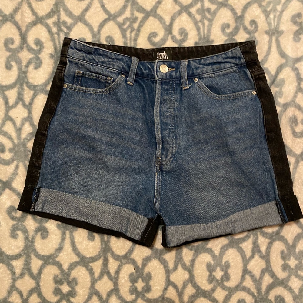 Denim Shorts - Two Tone